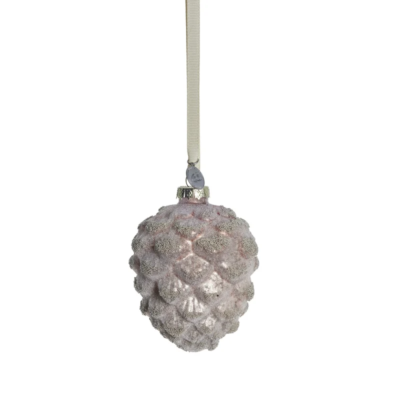 Norille ornament H9,5 cm. støvet rosa