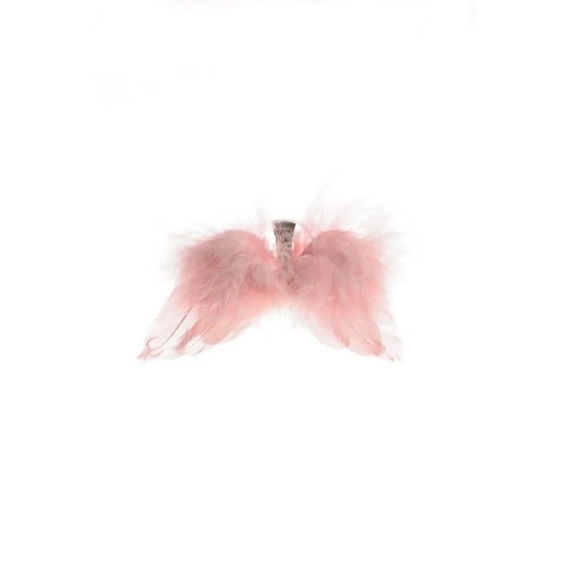 Englevinger 13 cm rosa dekorasjon