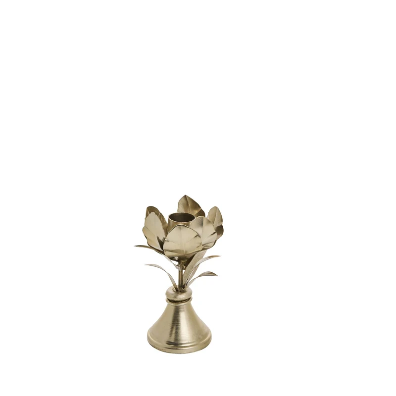 Stefine blomljusstake H12 L. Guld