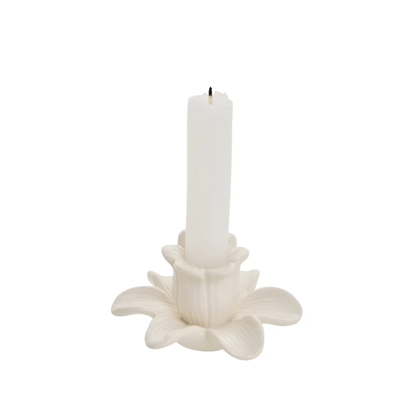 Deanne blomljusstake H5,6 Off White