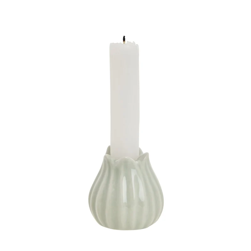 Dealie blomljusstake H6 L. Grön