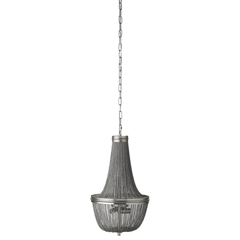 Lilia kronljus H65 Ø36 cm. antikt silver