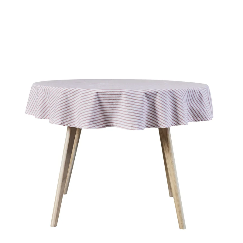 Olivia duk H Ø140 cm. vit