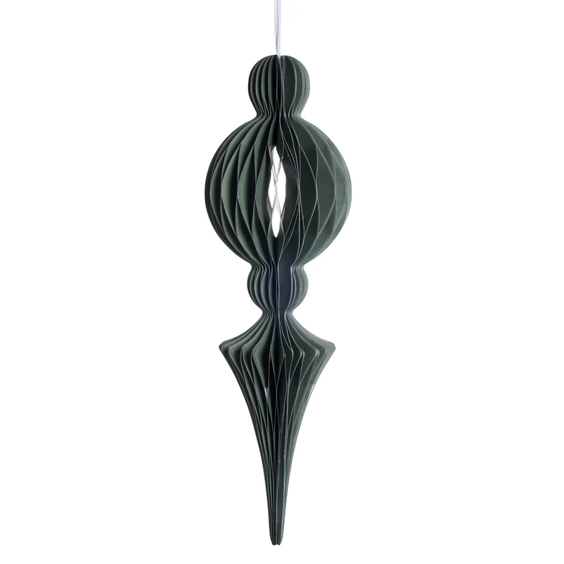 Poelle ornament H40 cm. grön