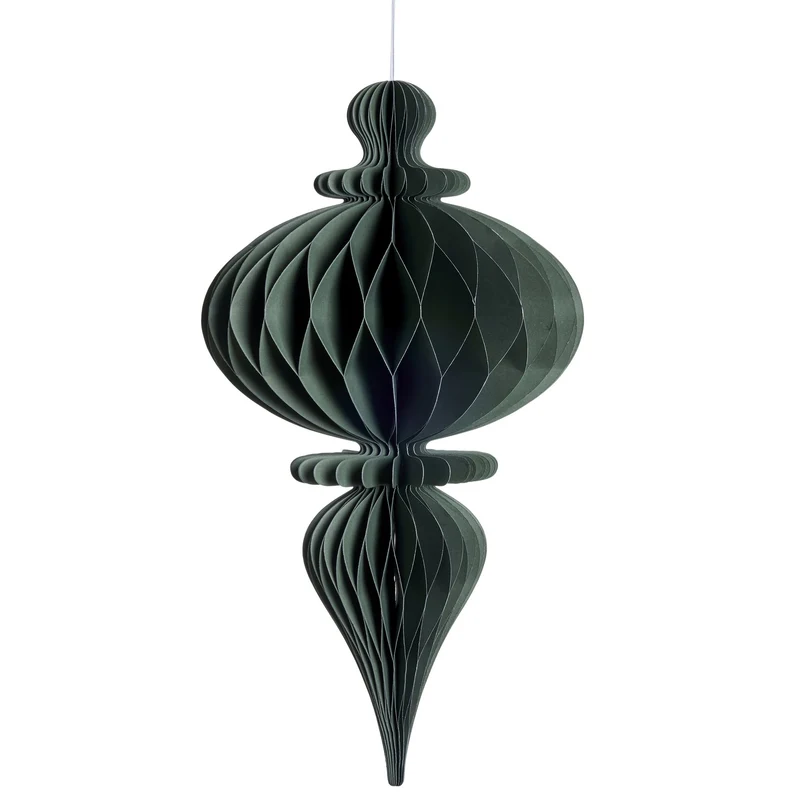Poelle ornament H40 cm. grön