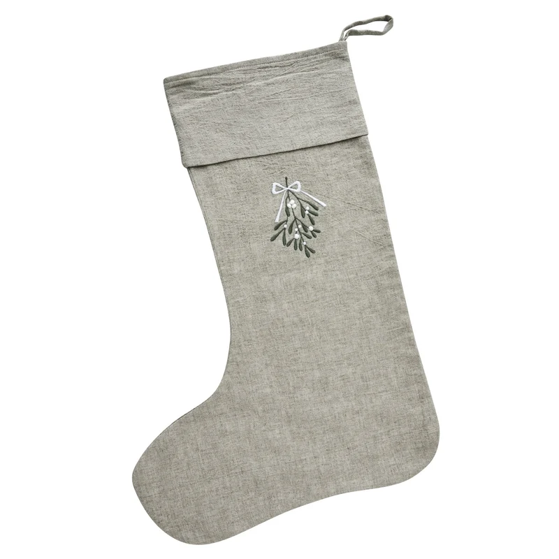 Missine julesokk H51 cm. sand