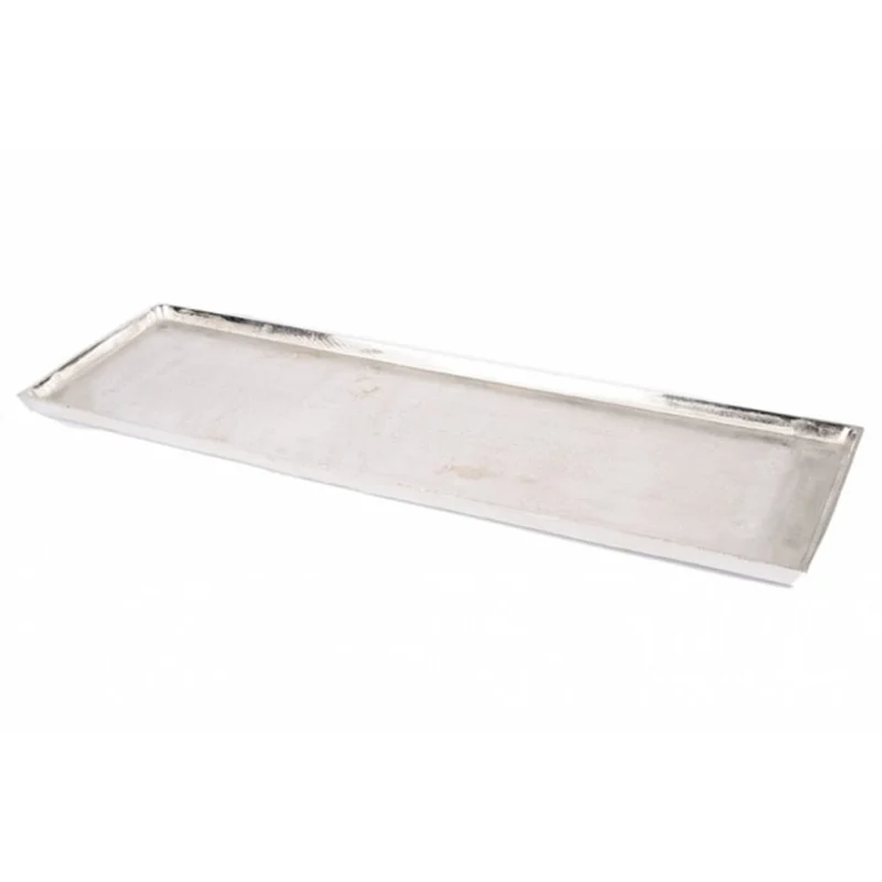 Metallfat 120x30 cm - Stort Dekorativt fat i kraftig metall