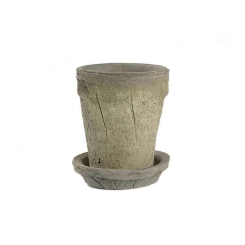 Leirepotte 12 cm - naturfarget dekorasjon