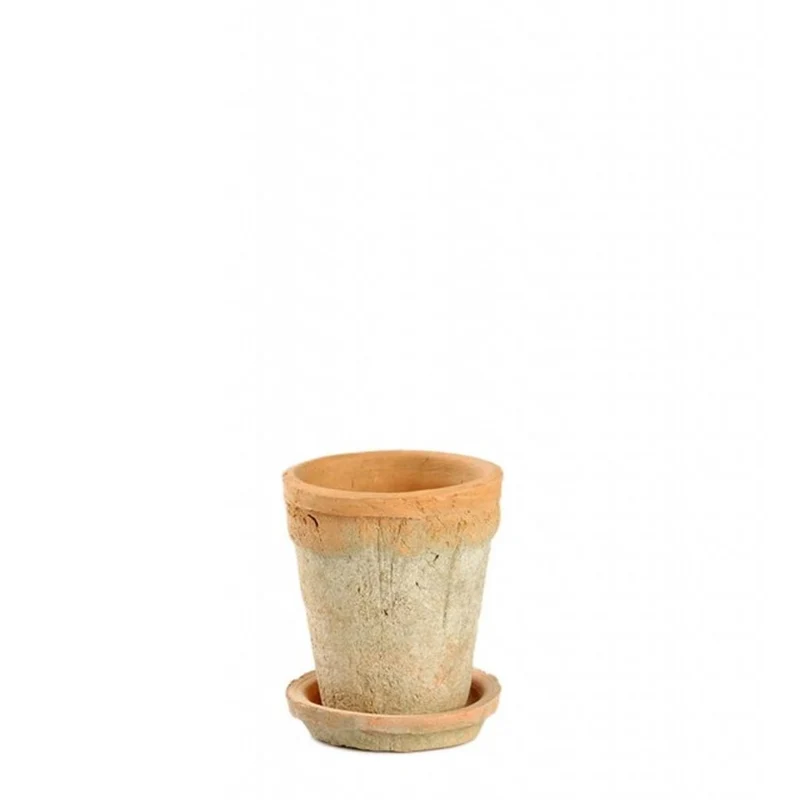 Leirepotte 12 cm høyde, Ø 10 cm topp