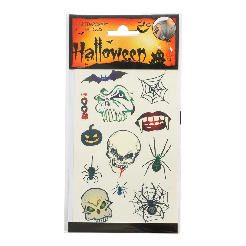 Midlertidige Tatoveringer Halloween - tema