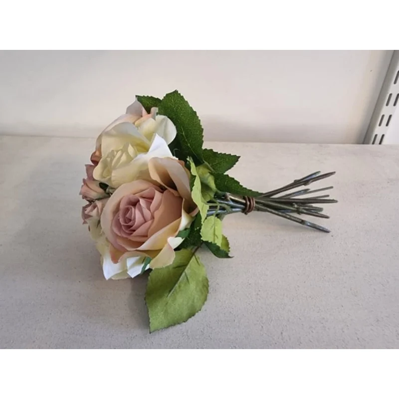 Kunstig Rosebukett kunstig 25 cm