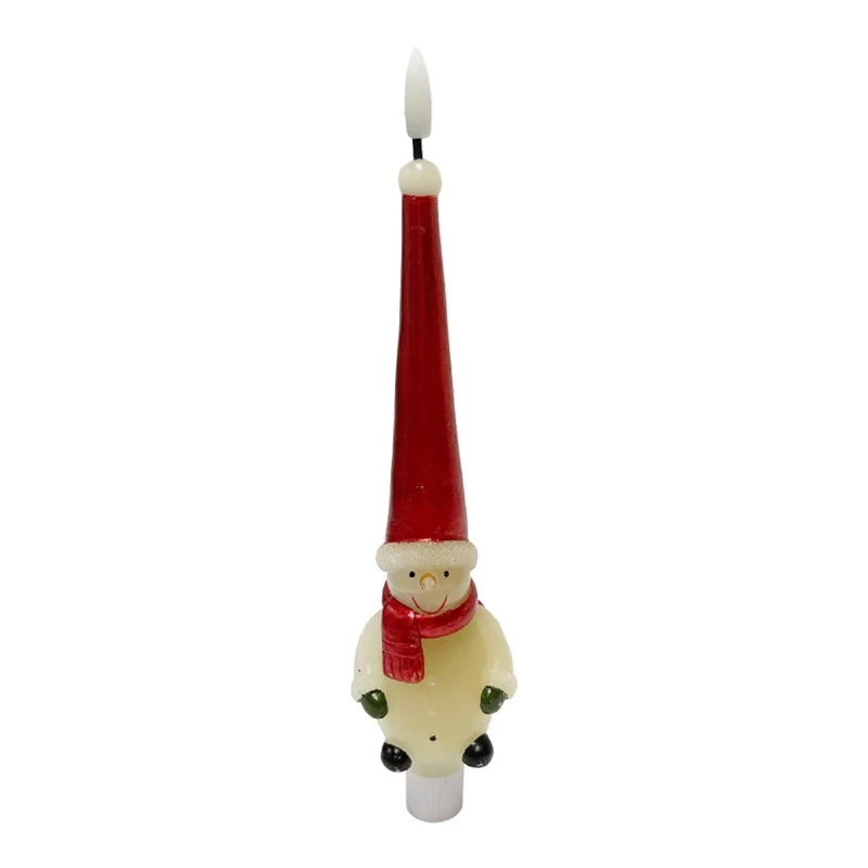Snögubbe Röd Led 2-pack