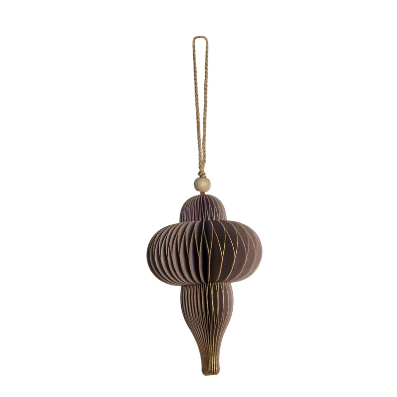 Paline ornament H10 cm. støvet rosa