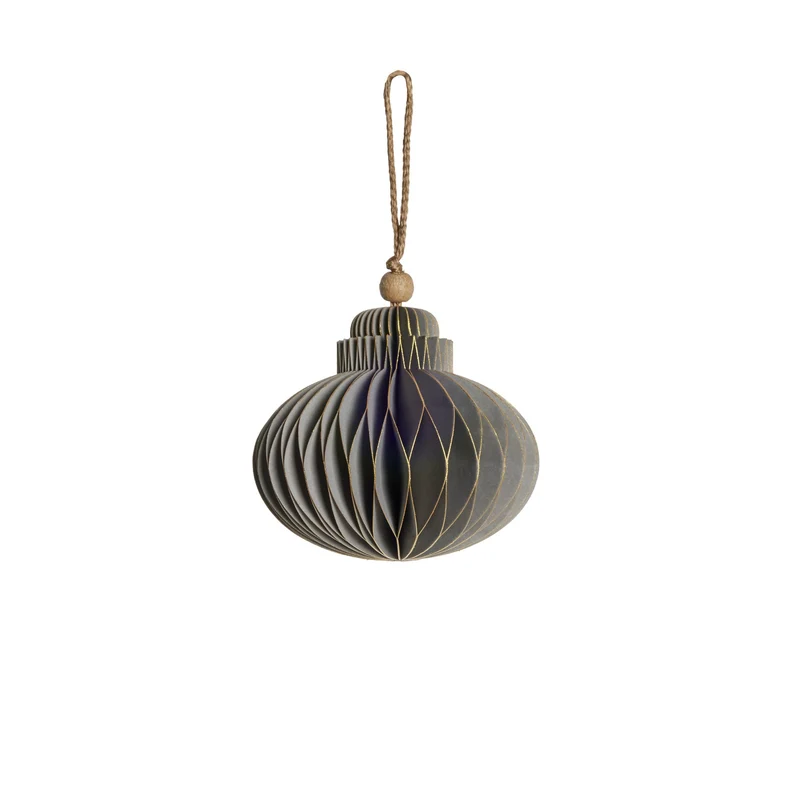 Paline ornament H7 cm. lysegrå