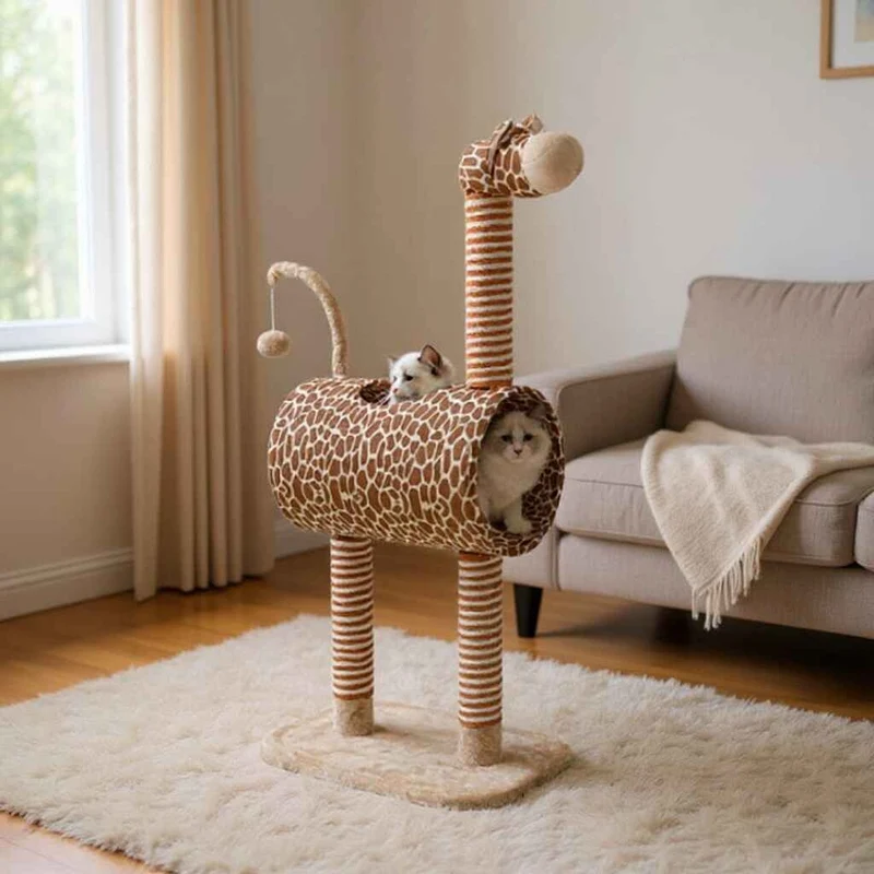 Kattestativ klatresjiraff 50 × 35 × 105 cm