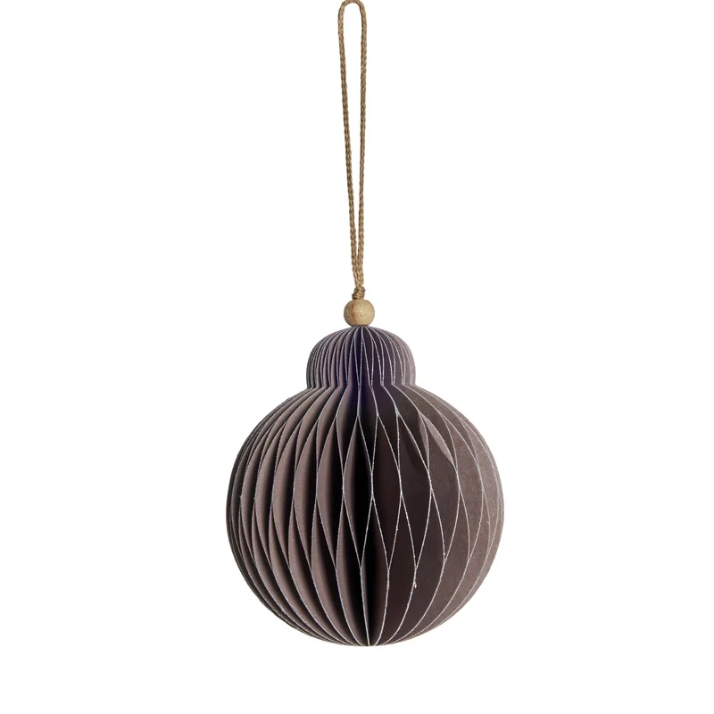Paline ornament H10 cm. støvet rosa