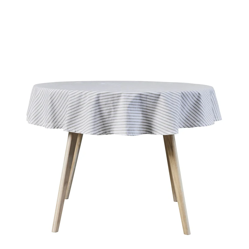 Olivia duk H Ø140 cm. vit