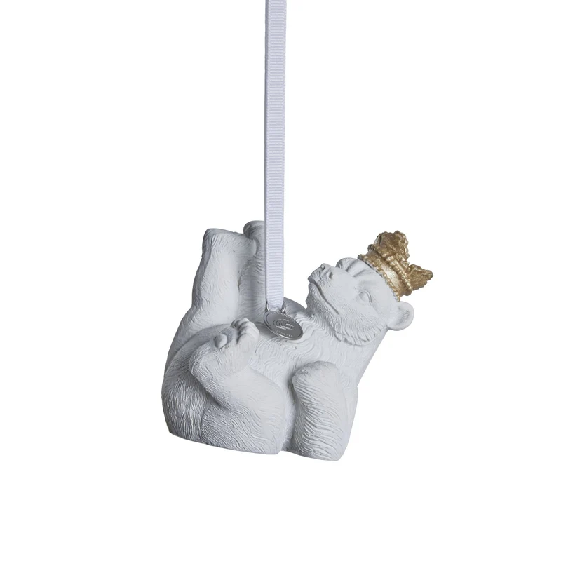 Sebina julgranshängare 6,9 cm vit