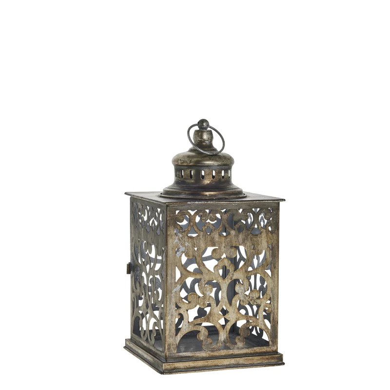Misella lykta H43,5 cm. antikt silver