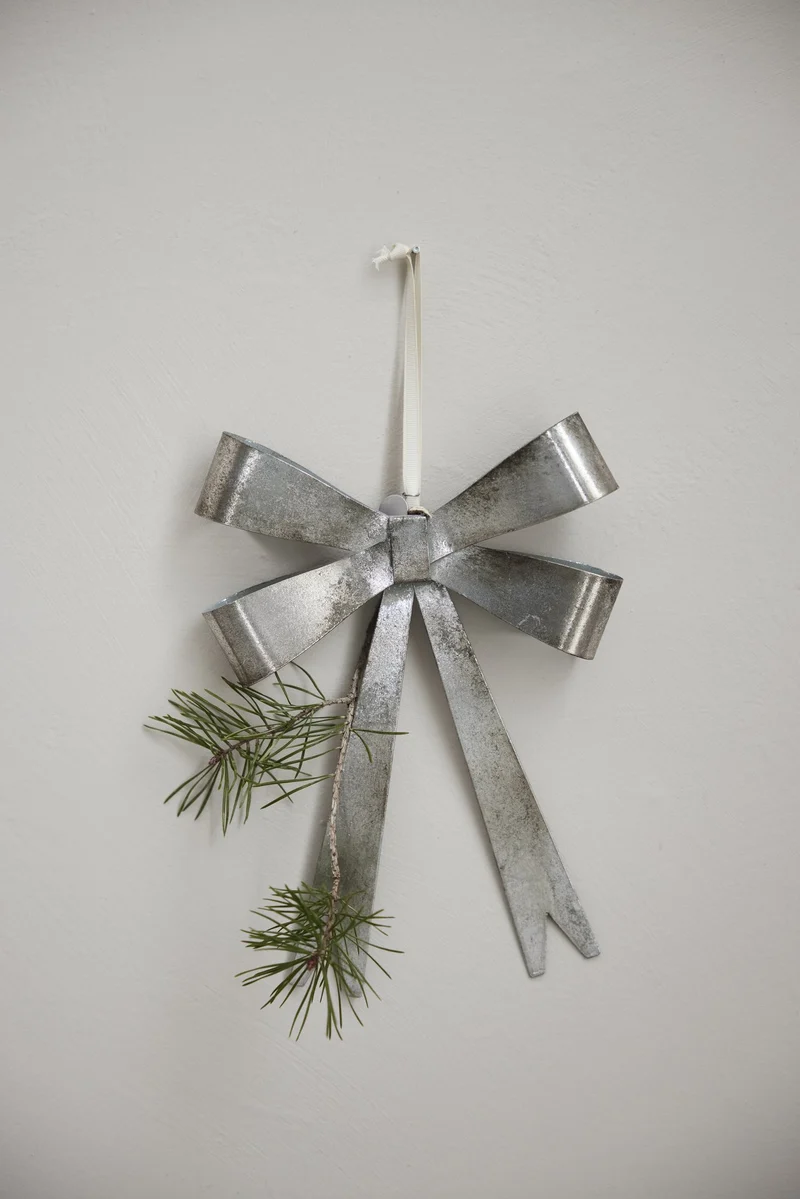 Missia ornament H25 cm. silver