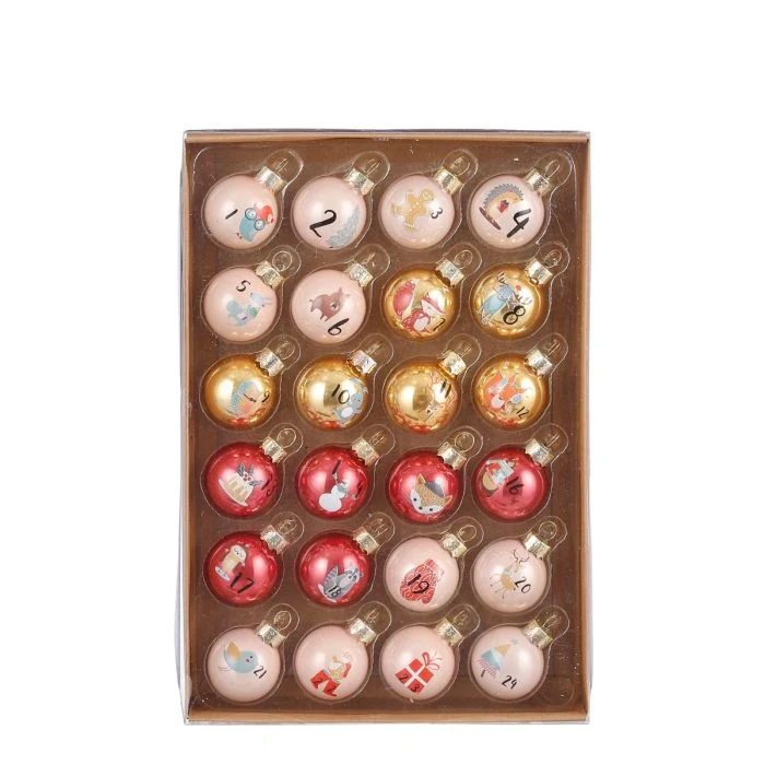 Julgranskulor adventskalender
