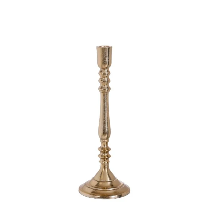 Rocco ljusstake i guldfärgad 33 cm hög
