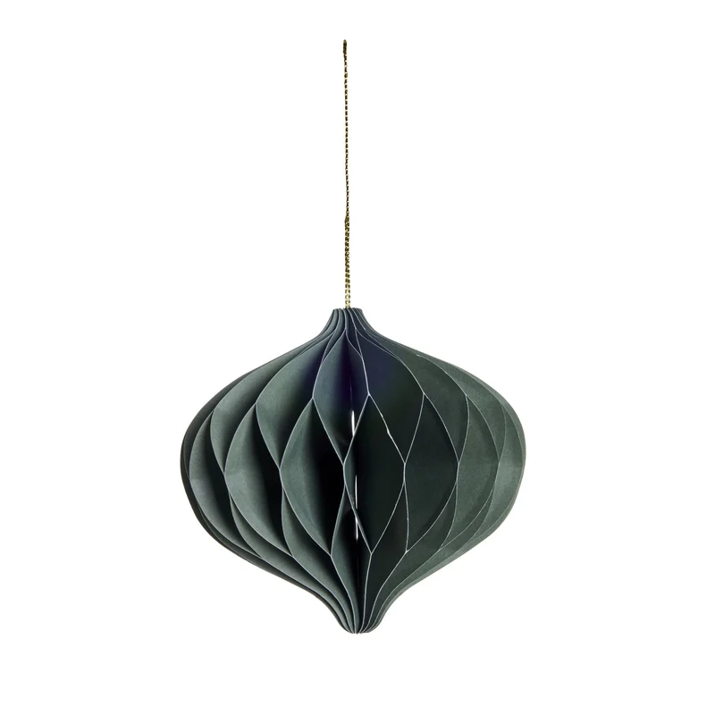 Poelle ornament H10 cm. grön