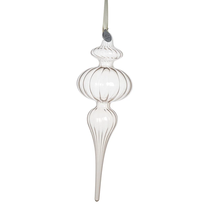 Glosille ornament H21 cm. sand