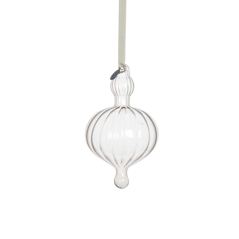 Glosille ornament H14,5 cm. sand