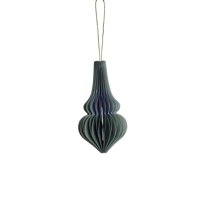 Poelle ornament H10 cm. grön