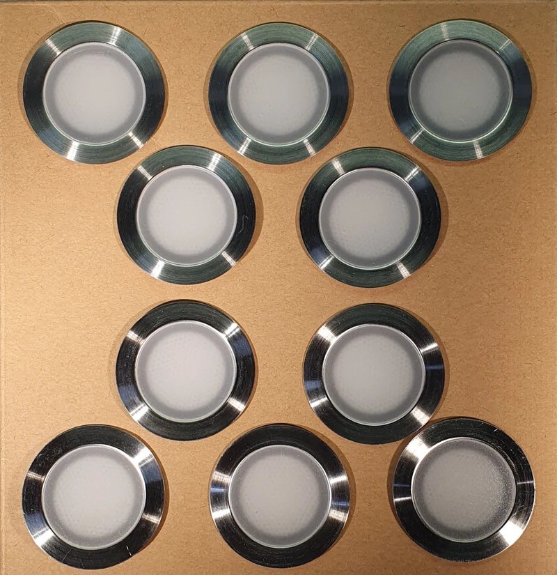 Molectric 42-CCT Decklight komplett 10 st med trafo – Justerbar färgtemperatur