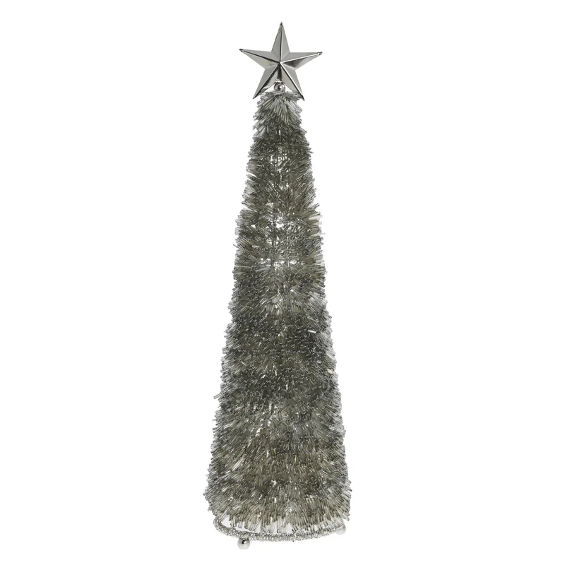 Almine dekoration H46 cm. silver