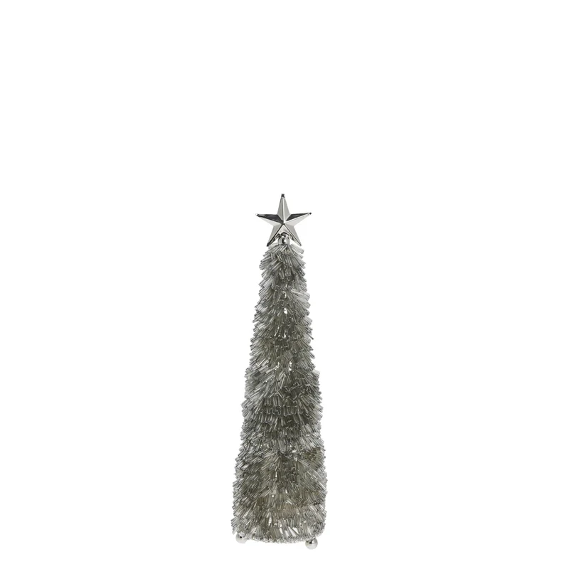 Almine dekoration H31 cm. silver