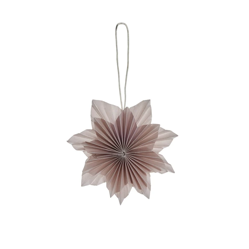 Palisia ornament H cm. støvet rosa