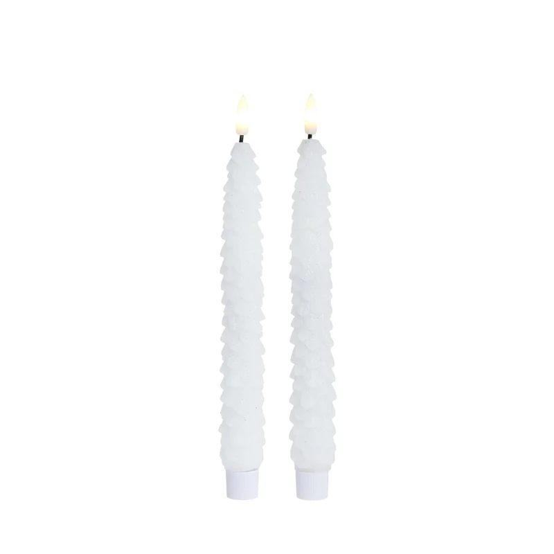 Livia LED-stearinljus H25 cm. vit