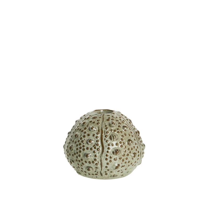Shellille ljusstake sjöborre D10 H7.5 Linne
