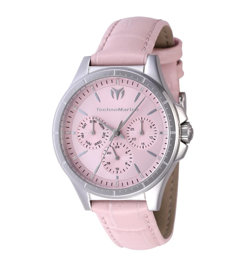 TechnoMarine MoonSun Dameklokke - 36mm, Pink - 2 års garanti