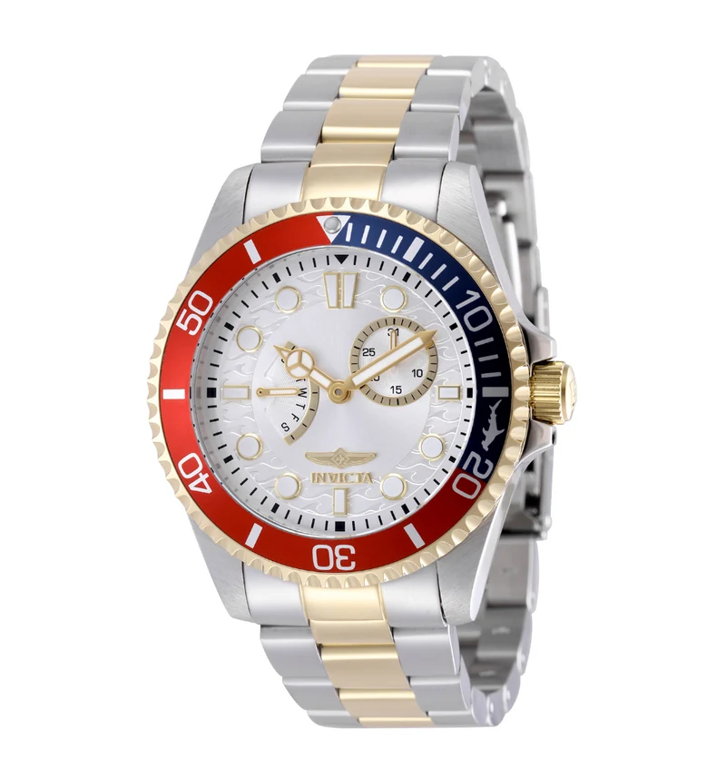 Invicta Pro Diver Unisex Watch - 43mm, Gold, Steel - 2 års garanti