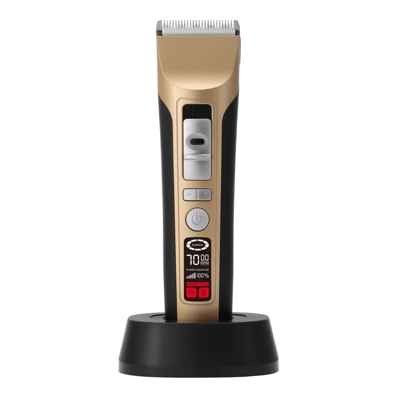 Kraftig Hundeklipper 5-trinns 7000 RPM med LCD skjerm