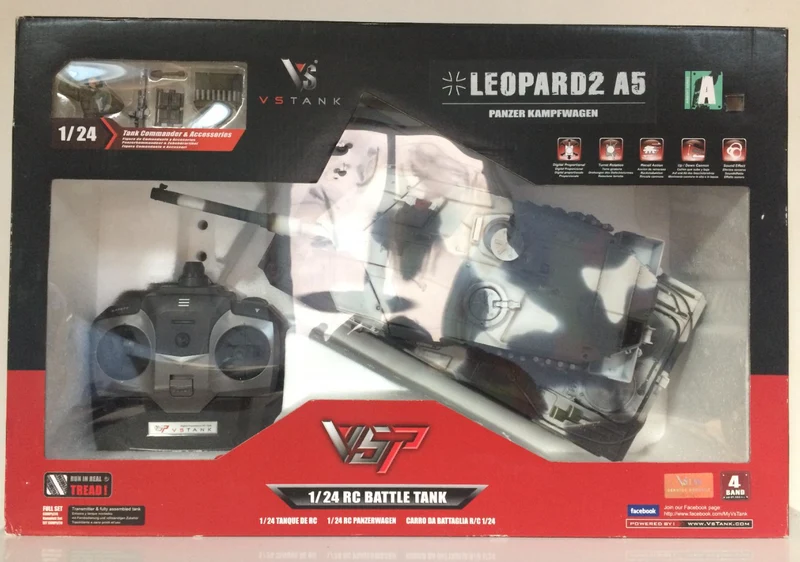 Radiostyrt stridsvogn Leopard 2 A5 - 1:24
