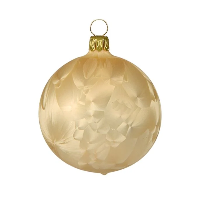 Glaskugler champagne 6cm - 5stk