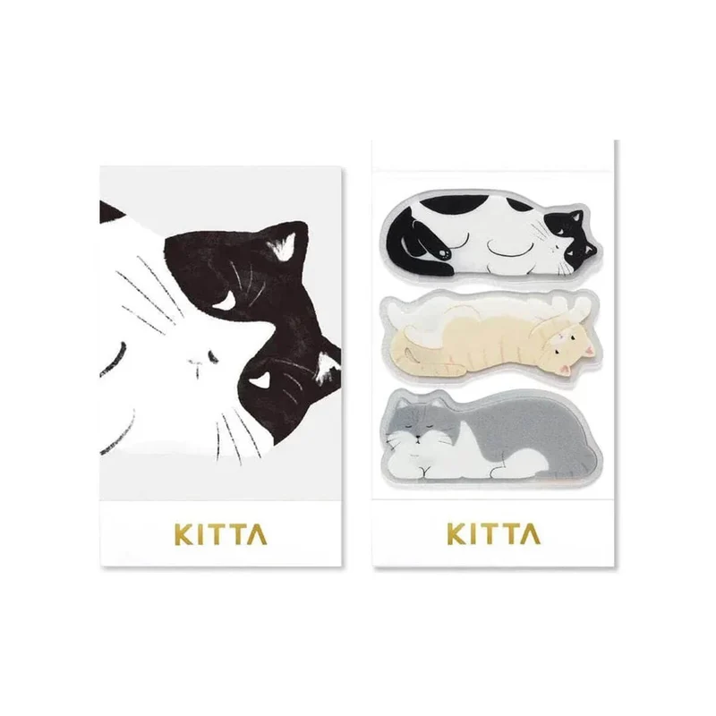 Clear Cat Sticker Set by Kitta Japan