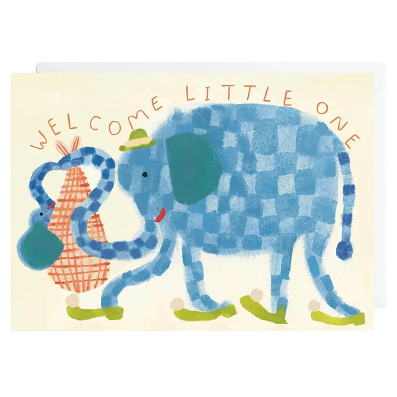 Baby Elephant Greetings Card by Holsen Studio