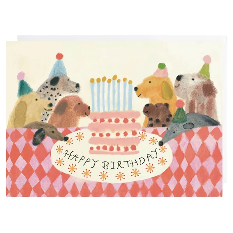 All The Dogs Party Birthday Greetings Card by Holsen Studio
