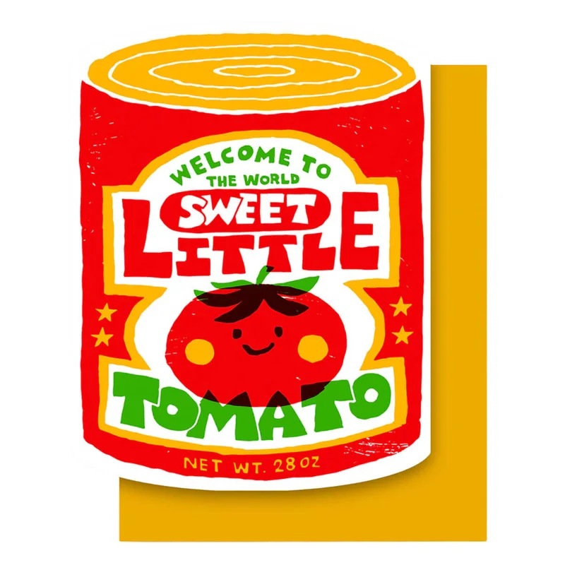 Sweet Baby Tomato Greetings Card by Hammerpress
