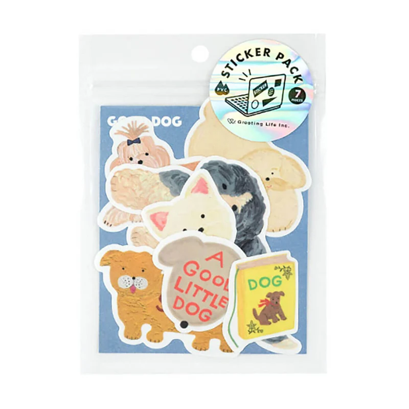 Sodeyama Kahoko Dog Sticker Pack by Greeting Life