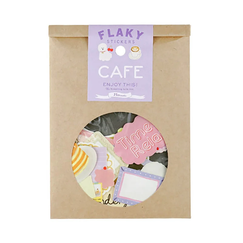 Cafe Flaky Stickers by Greeting Life