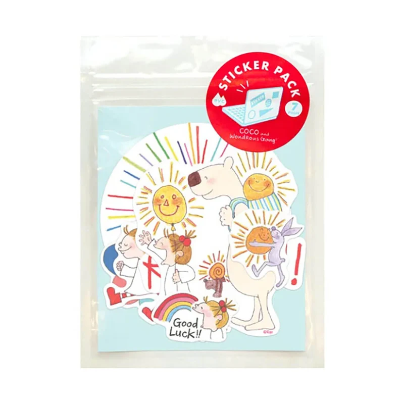 Coco-Chan Rainbow Sticker Pack by Greeting Life