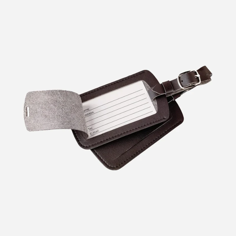Go Travel bagasjetag i skinn - 2 stk