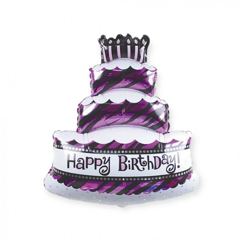 Tinka Folieballong Bursdagskake 69x98cm